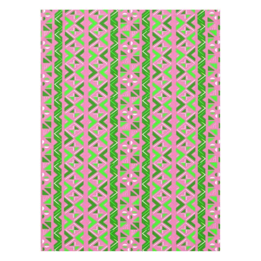 Nappe Pink & Green African Pattern (Devant)