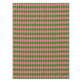 Nappe Pink Green Harlequin Checkered Design  (Devant)