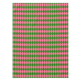 Nappe Pink Green Harlequin Checkered Design 