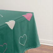 Nappe Pink & Green Heart Seamless Pattern Cute Minimal (In Situ)
