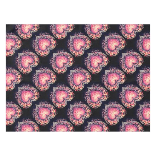 Nappe Pink Hearts (Devant (Horizontal))