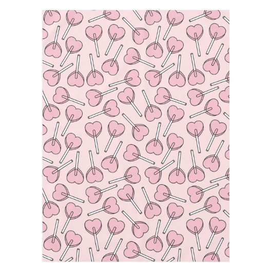 Nappe Pink Lollipops, Heart Lollipops, Lollipop Pattern (Devant)