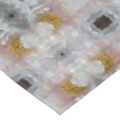 Nappe Pink Peony Centre Flower Motif Abstrait (Angle)