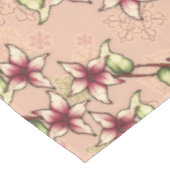 Nappe Pink Poinsettia Diagonal Stripe Noël (Angle)