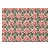 Nappe Pink Roses With Brushstroke Leaves (Devant (Horizontal))