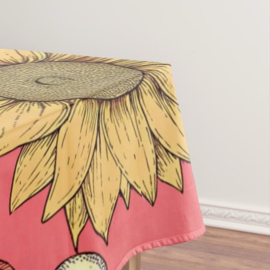 Nappe Pink Sunflowers Christmas (In Situ)