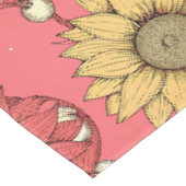 Nappe Pink Sunflowers Christmas (Angle)