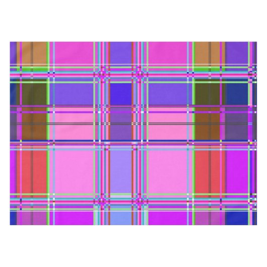 Nappe Pink tartan Fabric Pattern Cloth Madras (Devant (Horizontal))