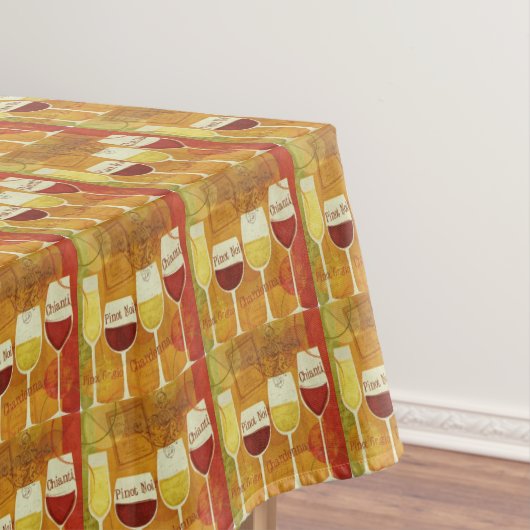 Nappe Pinot blanc rouge moderne Chianti Motif Orange (In Situ)