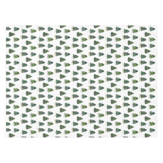 Nappe Pins motif Noël Vert Aquarelle (Devant (Horizontal))