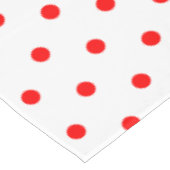 Nappe Pique-Nique Familial Blanc Points Rouges (Angle)