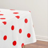Nappe Pique-Nique Familial Blanc Points Rouges (In Situ)