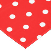 Nappe Pique-nique familial points rouges blancs (Angle)