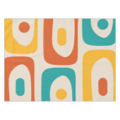 Nappe Piquet moderne du siècle Abstrait Turquoise et ora (Devant (Horizontal))