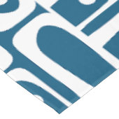 Nappe Piquet moderne moyen siècle Abstrait Motif bleu (Angle)