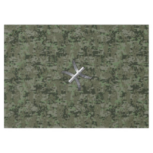 Nappe Pisces Zodiac Sign on Woodland Digital Camo Deco
