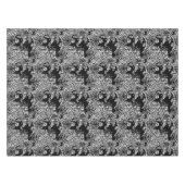 Nappe pissenlit noir et blanc (Devant (Horizontal))