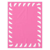 Nappe Pit Bull Chien Baby shower rose fille Pitbull (Devant)