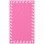 Nappe Pit Bull Chien Baby shower rose fille Pitbull (Devant)