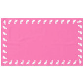 Nappe Pit Bull Chien Baby shower rose fille Pitbull (Devant (Horizontal))