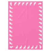 Nappe Pit Bull Chien Baby shower rose fille Pitbull (Devant)