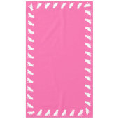 Nappe Pit Bull Chien Baby shower rose fille Pitbull (Devant)