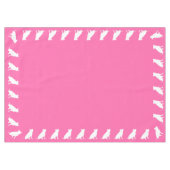 Nappe Pit Bull Chien Baby shower rose fille Pitbull (Devant (Horizontal))