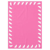 Nappe Pit Bull Chien Baby shower rose fille Pitbull (Devant)