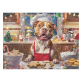 Nappe Pit Bull - Fête de Noël (Devant (Horizontal))