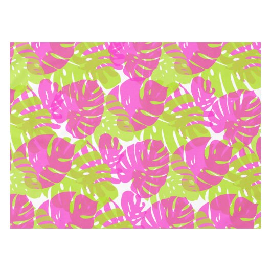Nappe PixDezines Monstera/Neon rose/Lime/do-it-yourself  (Devant (Horizontal))