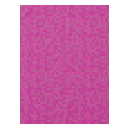 Nappe Pixels en mosaïque rose (Devant)