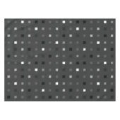 Nappe Pixels Joués Vérifier le Motif noir gris (Devant (Horizontal))