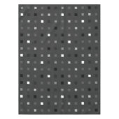 Nappe Pixels Joués Vérifier le Motif noir gris (Devant)