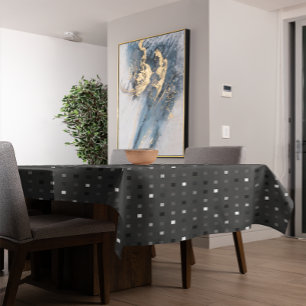 Nappe Pixels Joués Vérifier le Motif noir gris