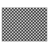Nappe Plaid Buffalo Noir et Blanc Rustique (Devant (Horizontal))