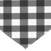 Nappe Plaid Buffalo Noir et Blanc Rustique (Angle)