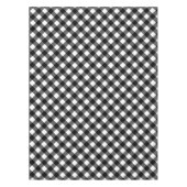 Nappe Plaid Buffalo Noir et Blanc Rustique (Devant)