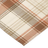 Nappe Plaid Classique Automne Rustique Crème Marron (Angle)