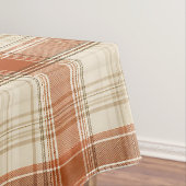 Nappe Plaid Classique Automne Rustique Crème Marron (In Situ)