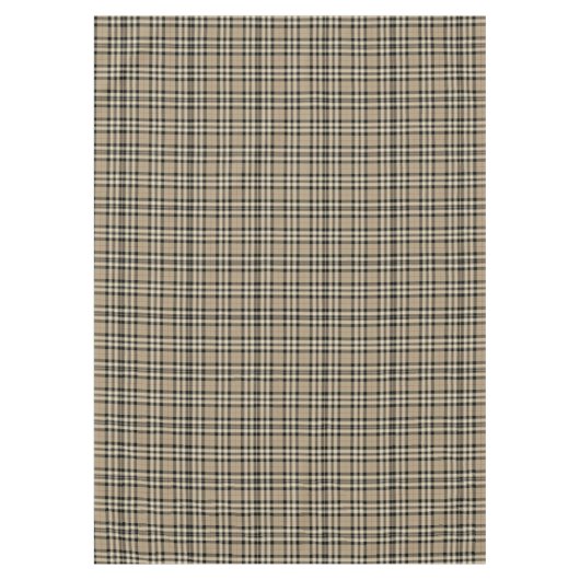 Nappe Plaid Classique Beige Et Noir (Devant)