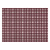 Nappe Plaid classique burgundy et blanc texturé (Devant (Horizontal))
