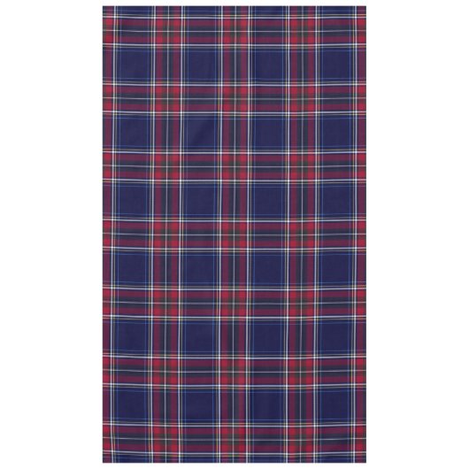 Nappe Plaid classique en marine et en rouge (Devant)