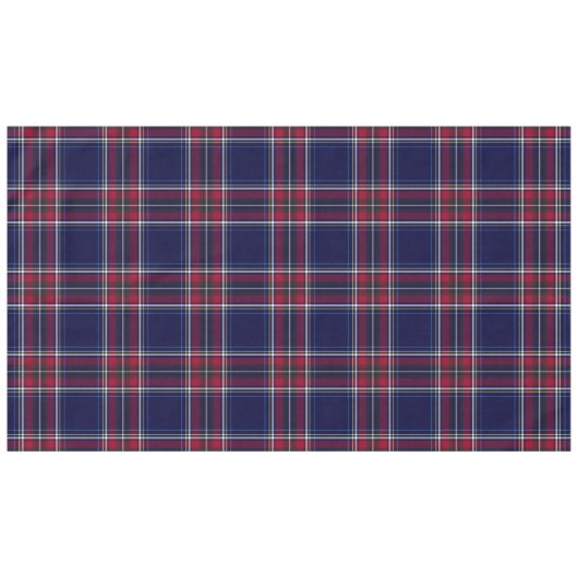 Nappe Plaid classique en marine et en rouge (Devant (Horizontal))