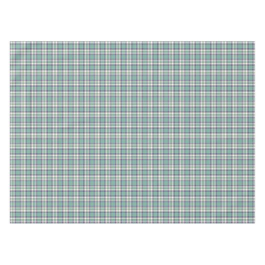 Nappe Plaid d'Aqua, pourpre et jaune en pastel (Devant (Horizontal))