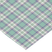 Nappe Plaid d'Aqua, pourpre et jaune en pastel (Angle)