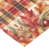 Nappe Plaid d'automne avec feuilles et glands  (Angle)