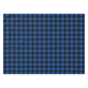 Nappe Plaid de buffle bleu et noir
