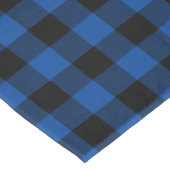 Nappe Plaid de buffle bleu et noir (Angle)