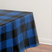 Nappe Plaid de buffle bleu et noir (In Situ)