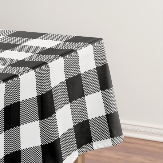 Nappe Plaid de buffle noir et blanc (In Situ)
